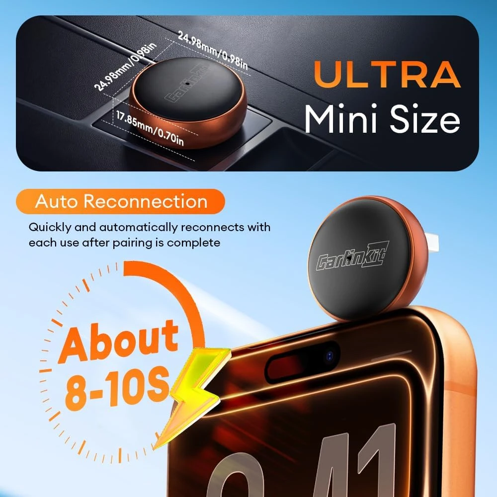 Carlinkit Mini Ultra Wireless CarPlay & Android Auto Adapter - photo 5