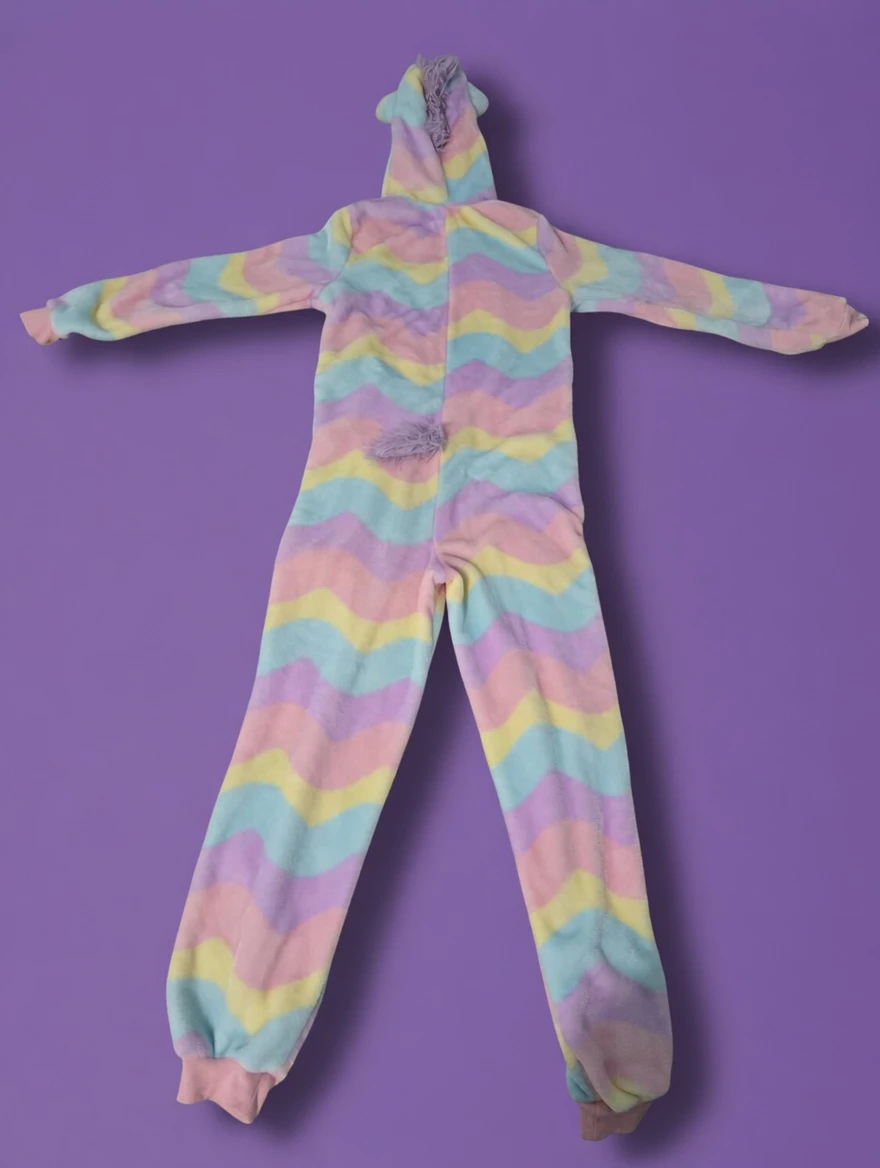 Kids Unicorn Onesie Pajamas (Size M 10/12) - Great Condition - photo 3