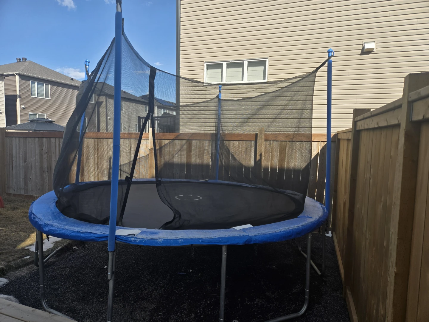 Blue Backyard Trampoline with Safety Net - photo 3
