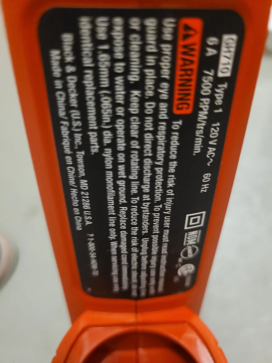 Black & Decker GH710 String Trimmer - photo 4