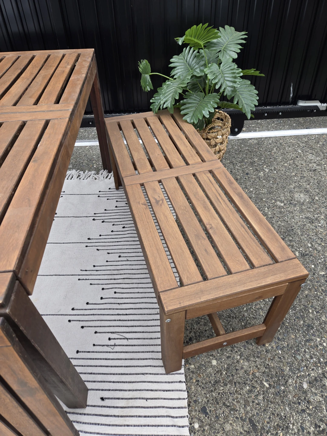 Newly sanded and stained ikea 4 peice patio set - photo 5
