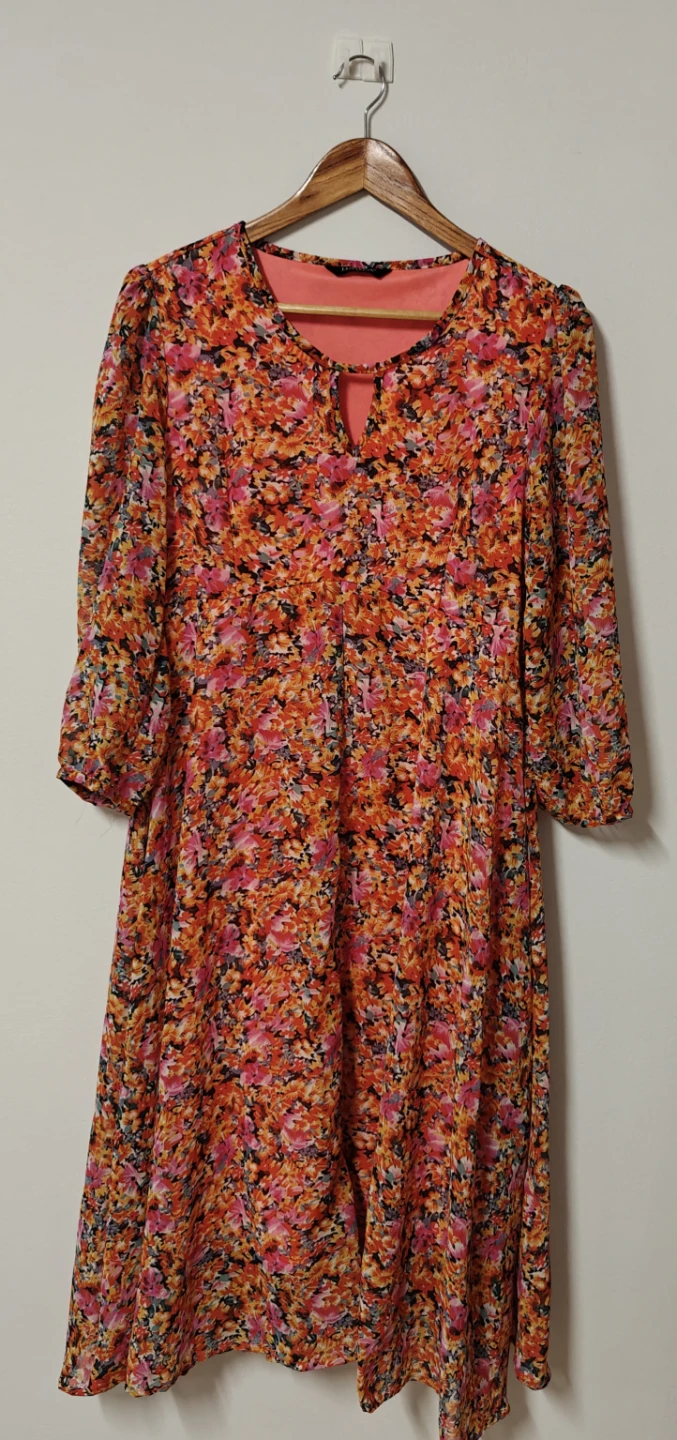 Floral Print Midi Dress