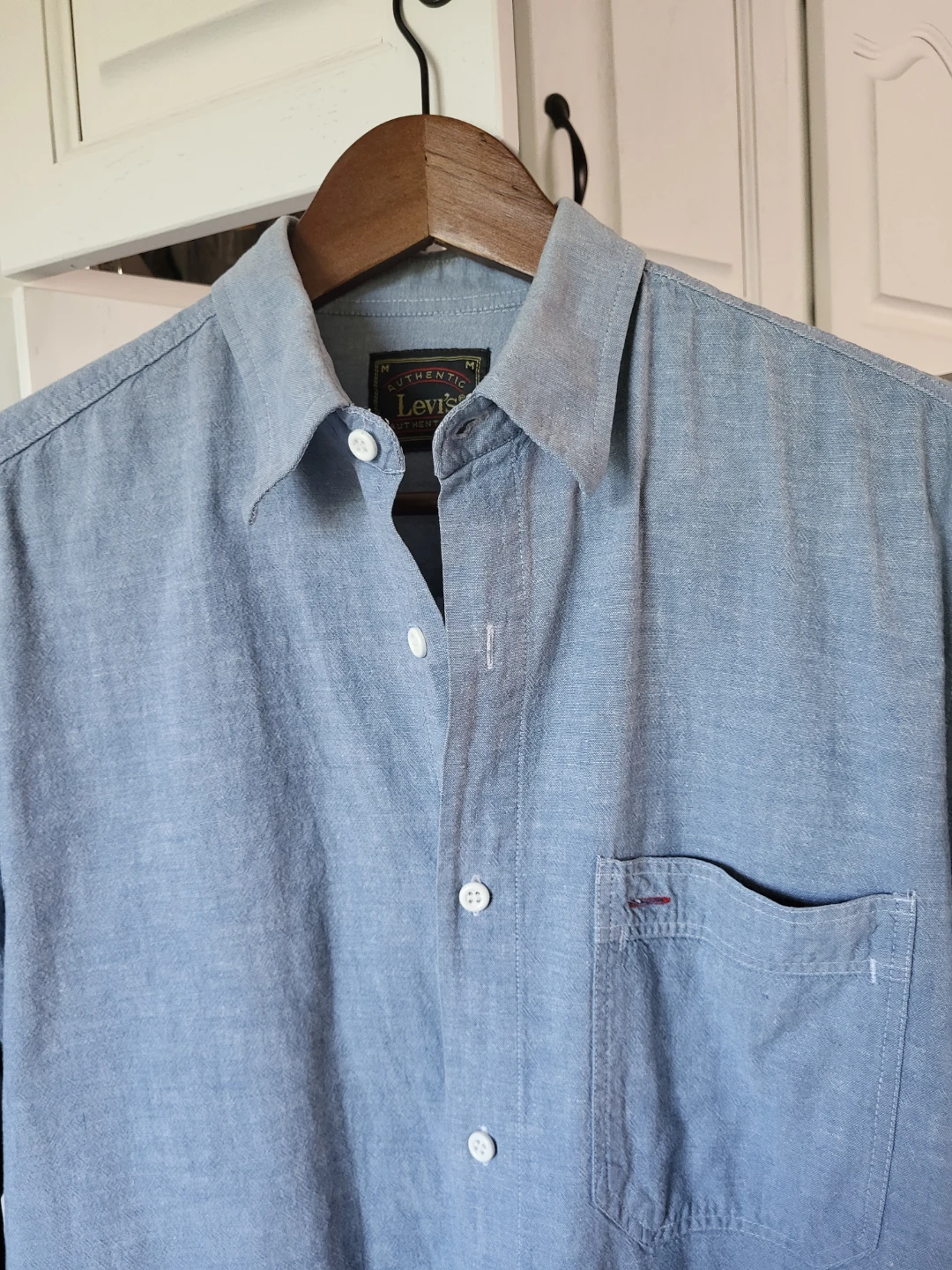 Levis Light Blue Button-Up Shirt - photo 3