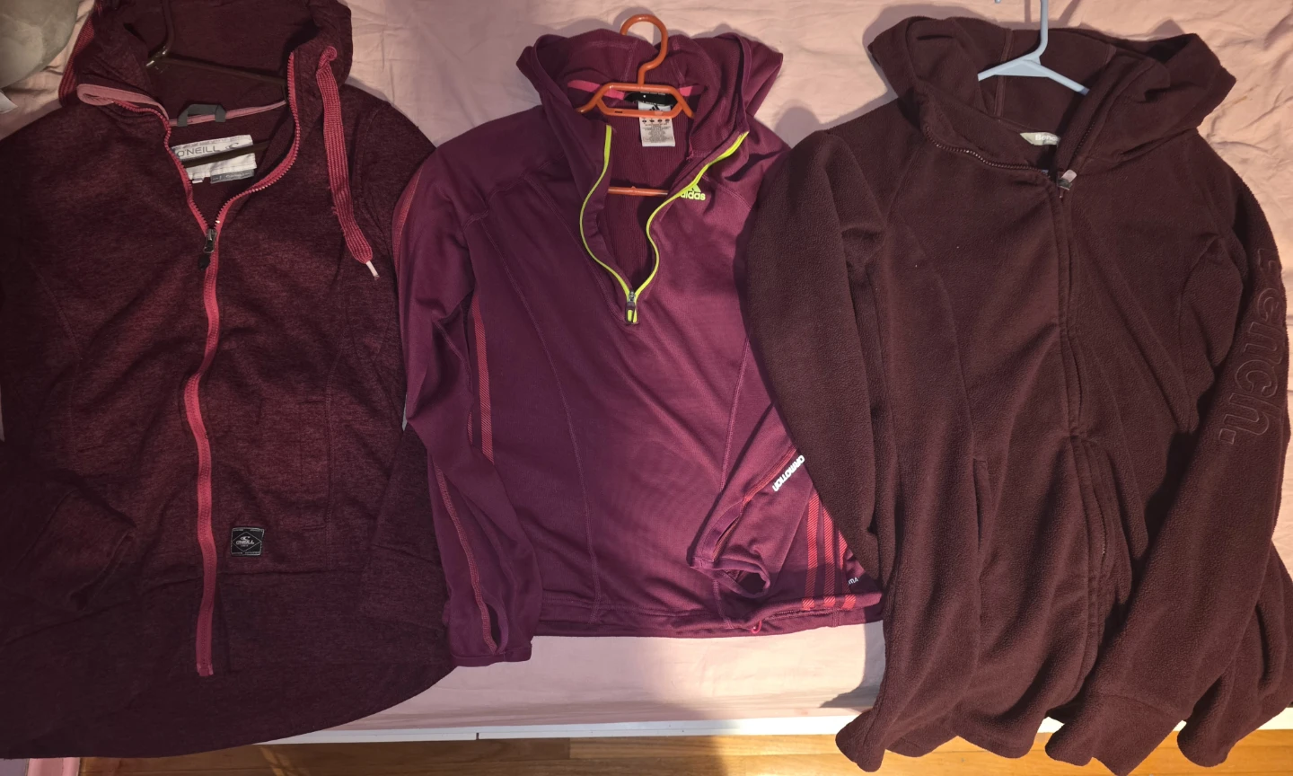 O'Neill, Adidas, and Bench Hoodies - 3 Pack