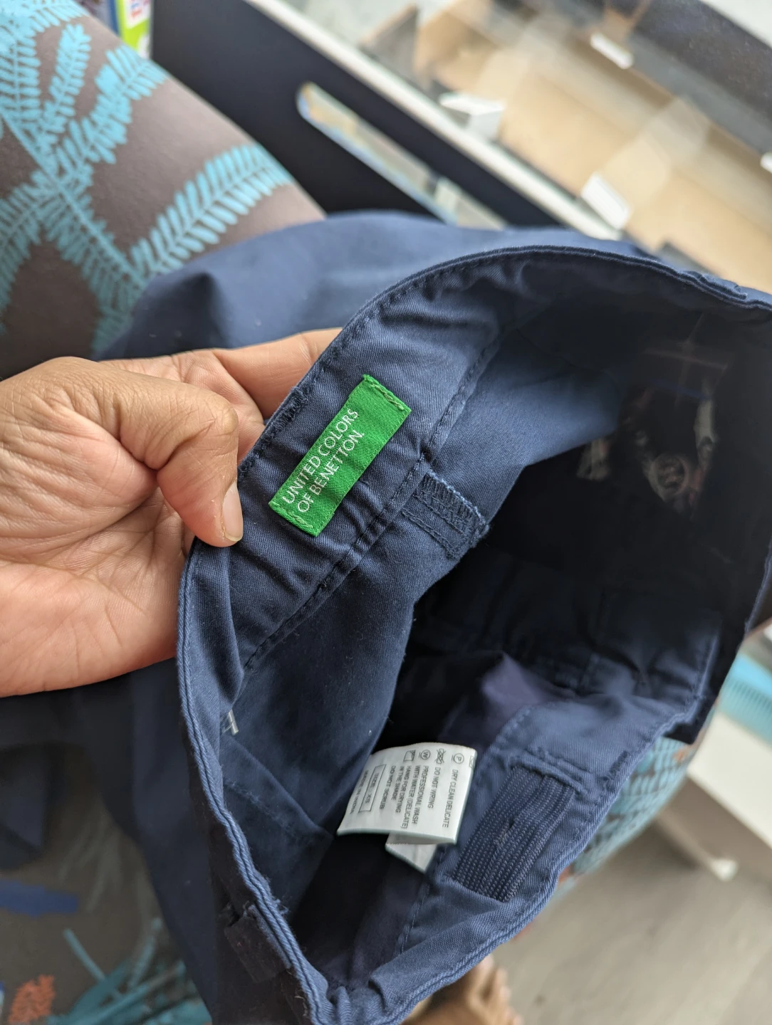 Benetton Navy Blue Pants - photo 2