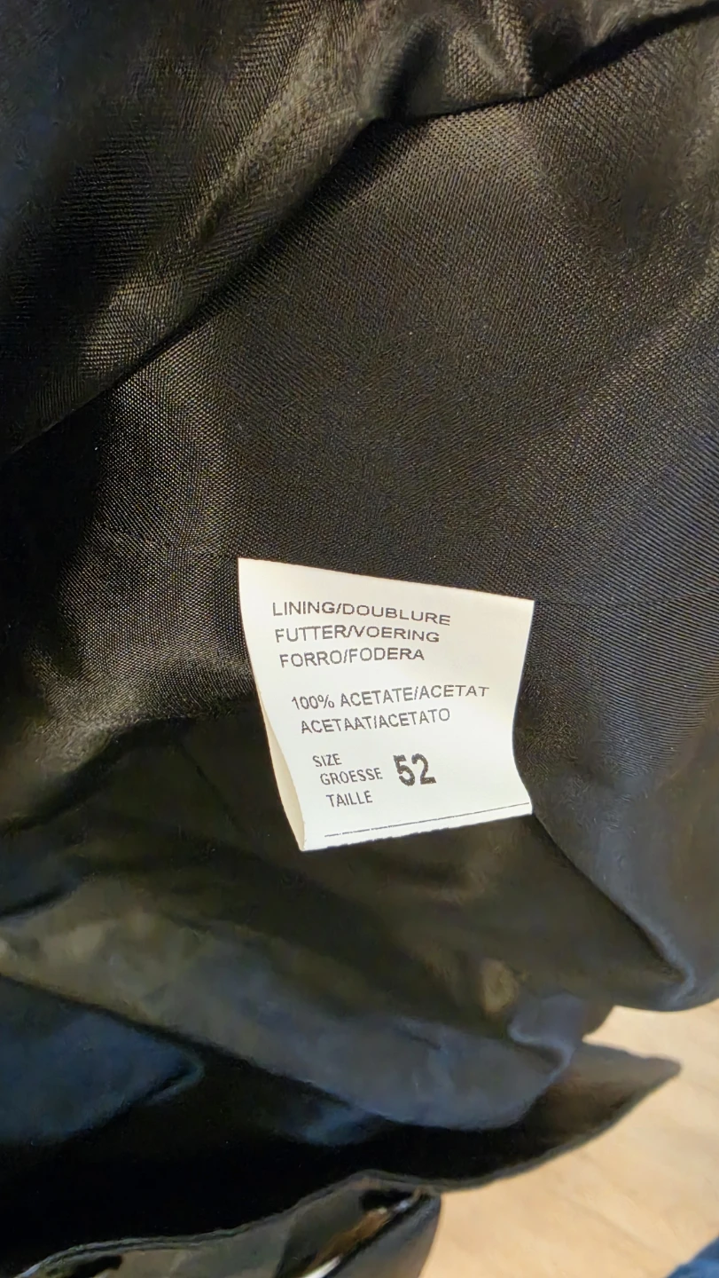 Harry Rosen Black Leather Blazer Size 52. (L or XL) - photo 4