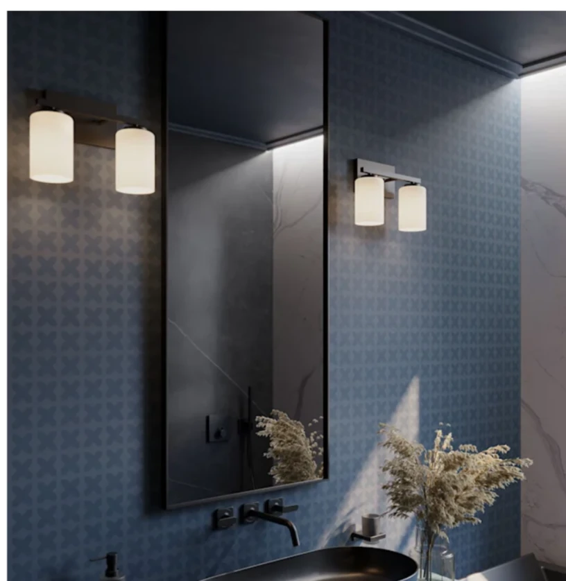 Modern Double Cylinder Vanity Light Fixture - photo 3