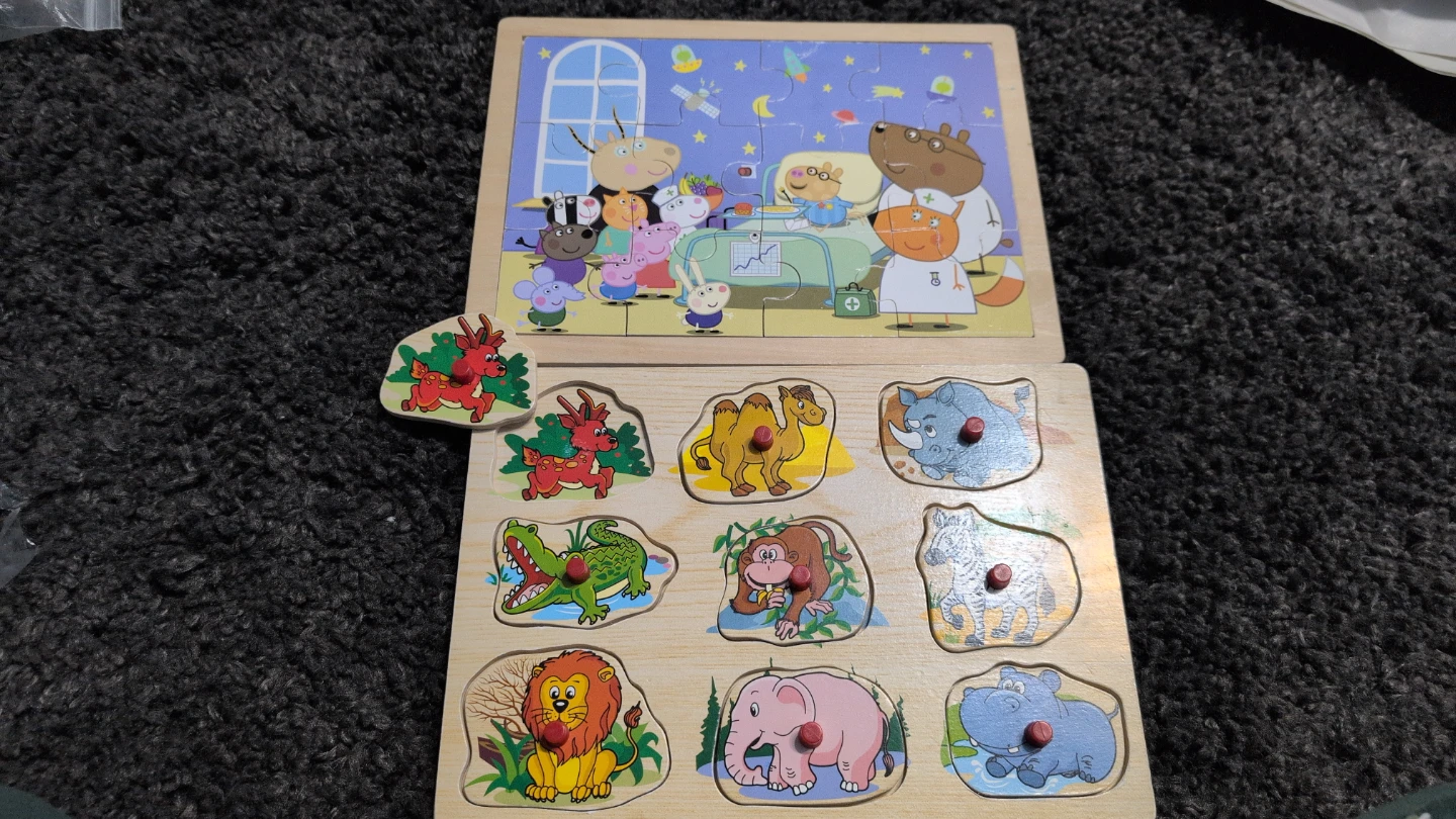Wooden Jigsaw Puzzles - Animals & Hospital Scene - photo 2