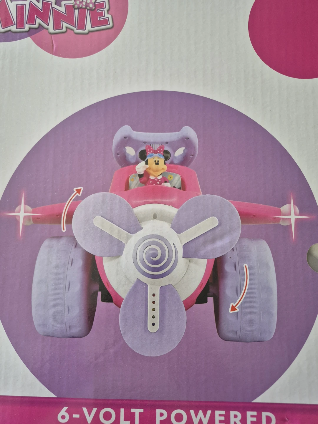 Kiddieland 6-Volt Powered Minnie Mouse Plane Ride-On Toy