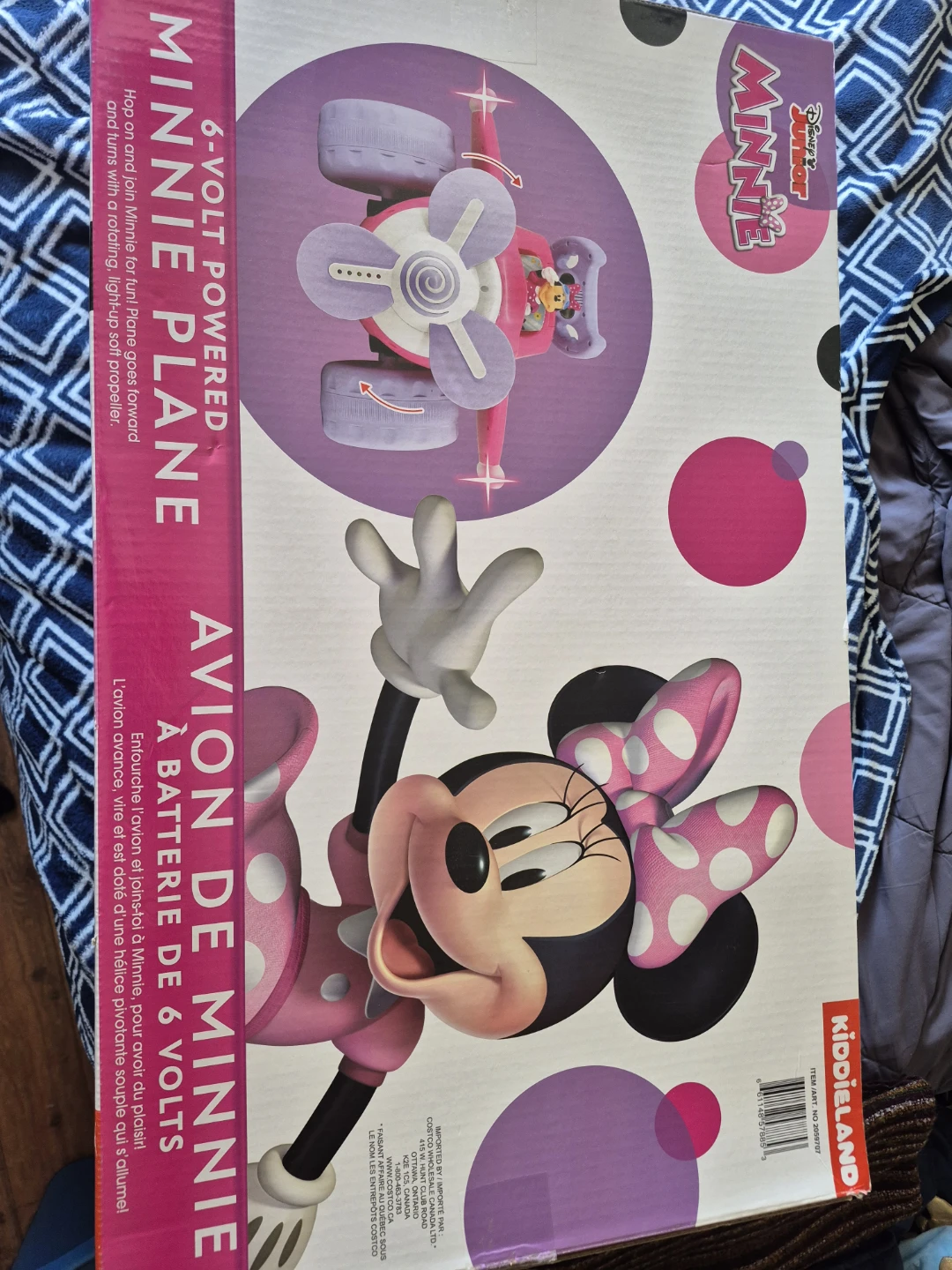 Kiddieland 6-Volt Powered Minnie Mouse Plane Ride-On Toy - photo 4