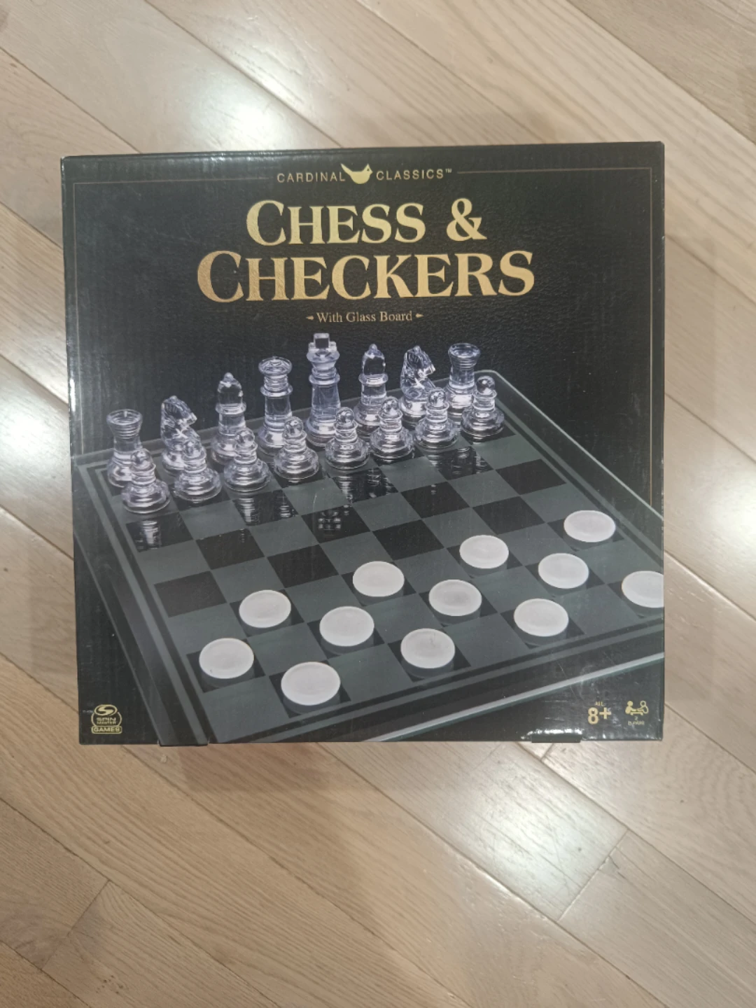 Cardinal Classics Glass Chess & Checkers Set