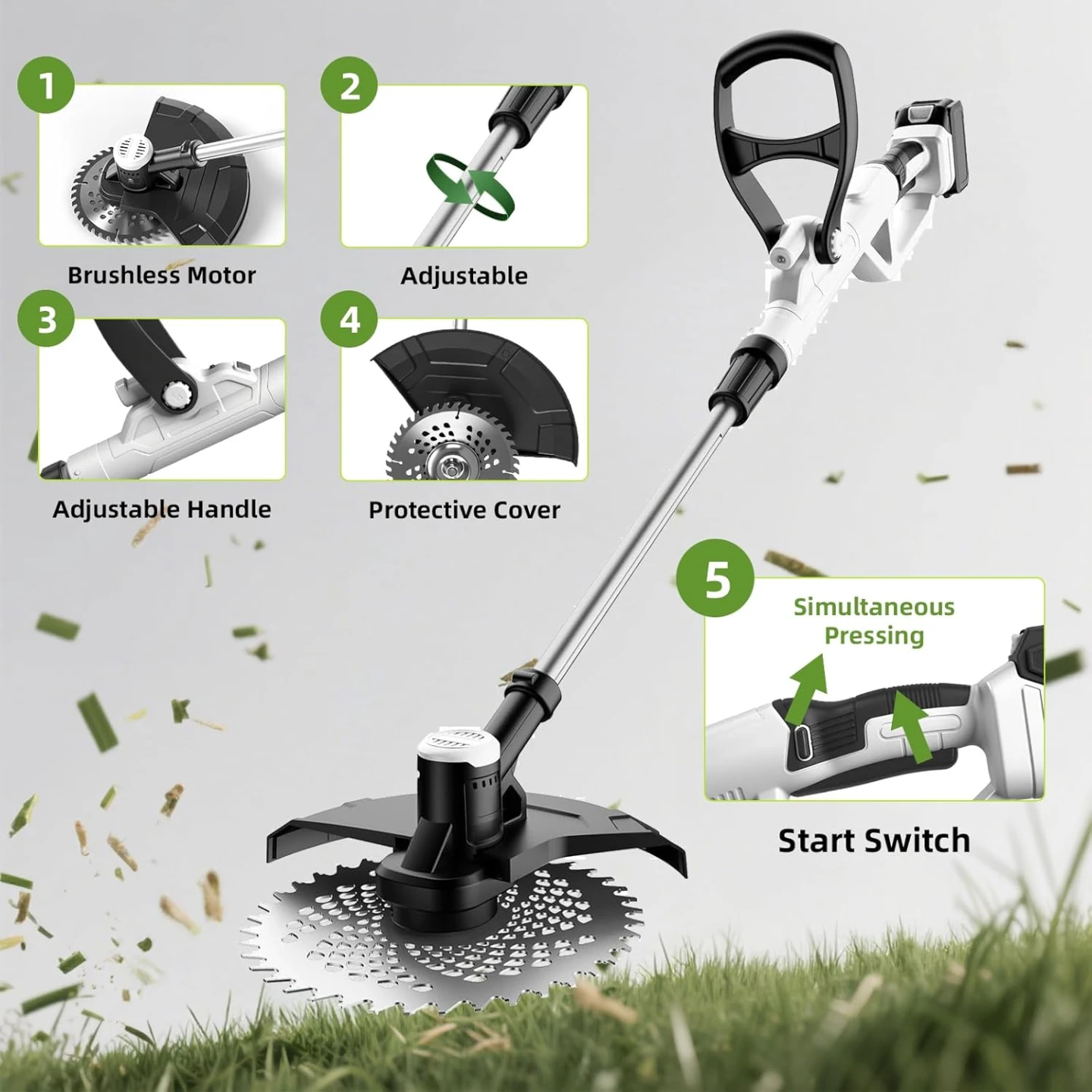 Brand New 21V Cordless Battery Weed Trimmer For Sale - photo 3