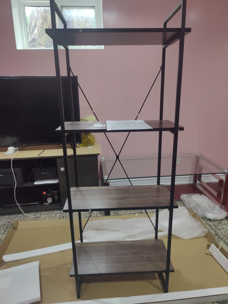 Hudson Collection 4 Tier Tall Bookshelf - photo 4