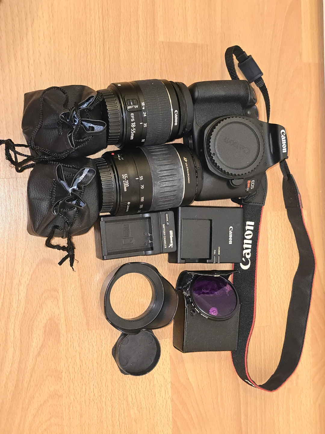 Canon EOS Rebel T7 with Lenses + Bag and Accessories - photo 3