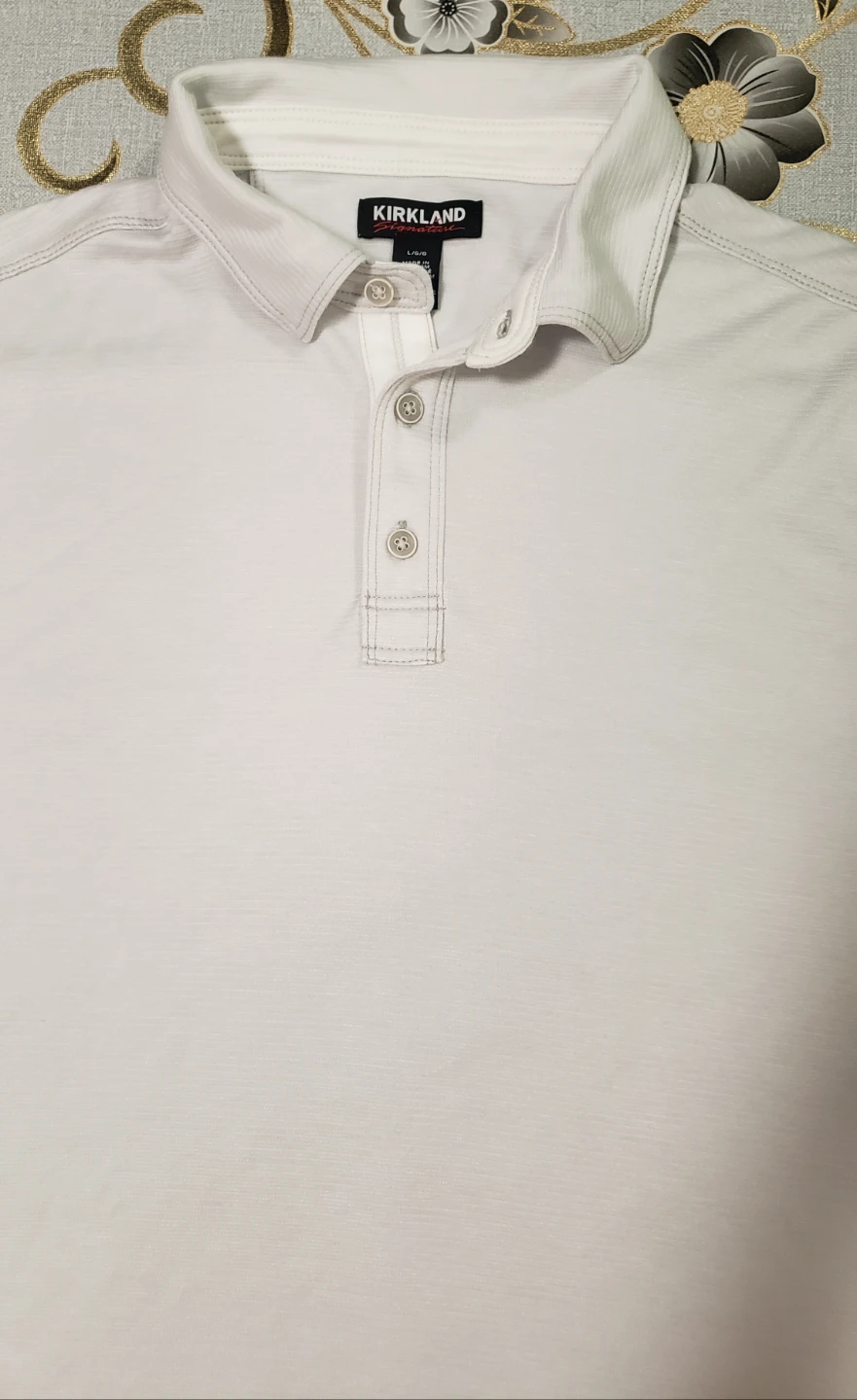 Brand new Kirkland Signature Mens Polo White Shirt - photo 2
