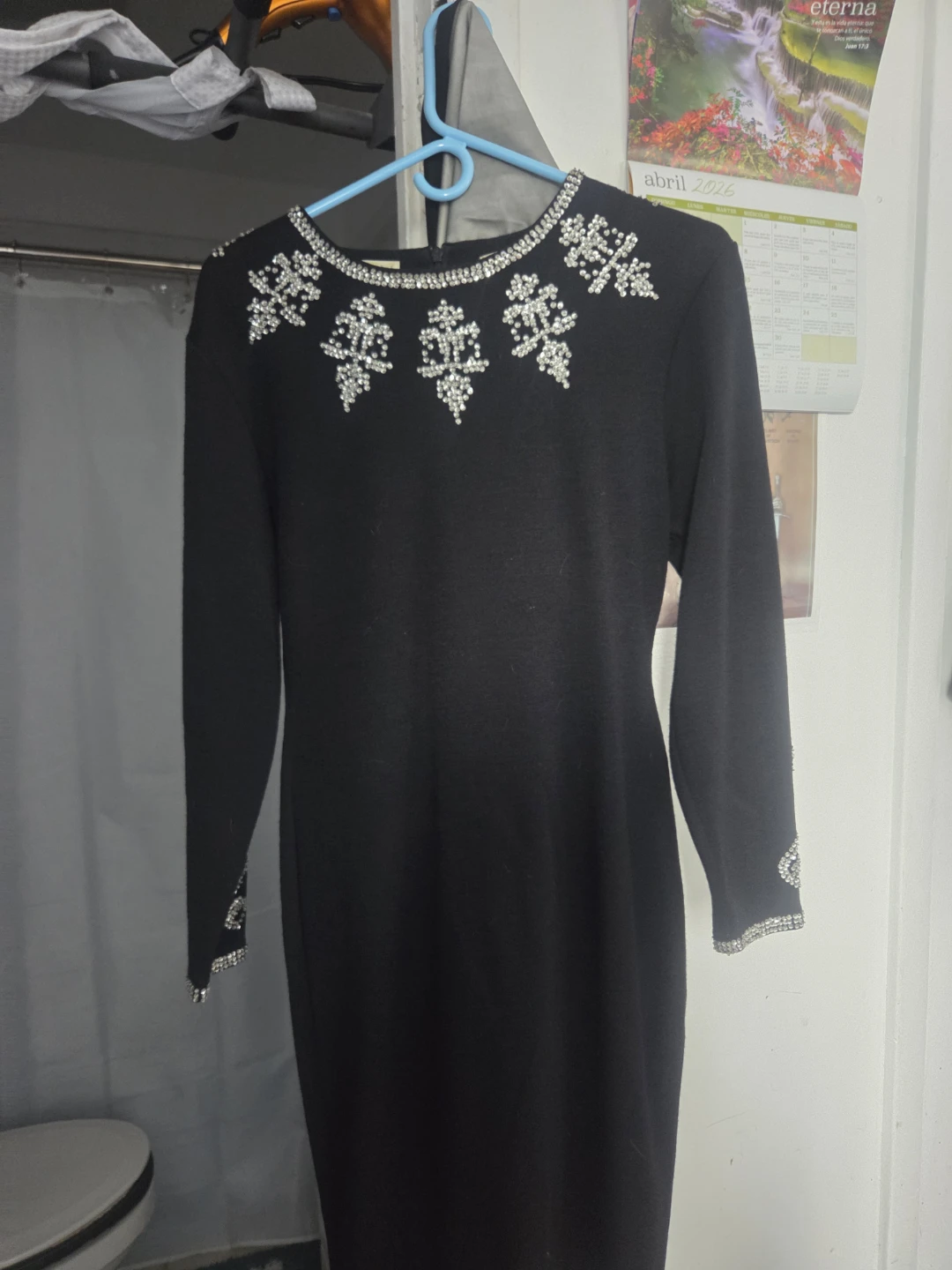 Black Beaded Embellished Dress