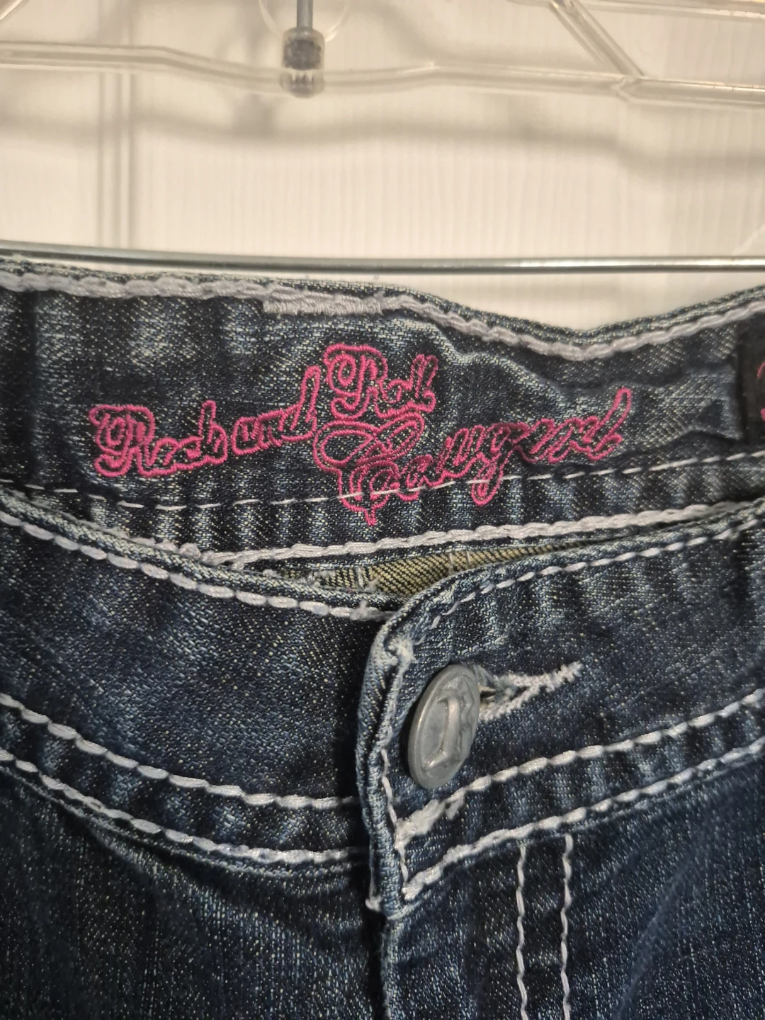 Rock and Roll Cowgirl Low Rise Jeans Size 30x32 - photo 2