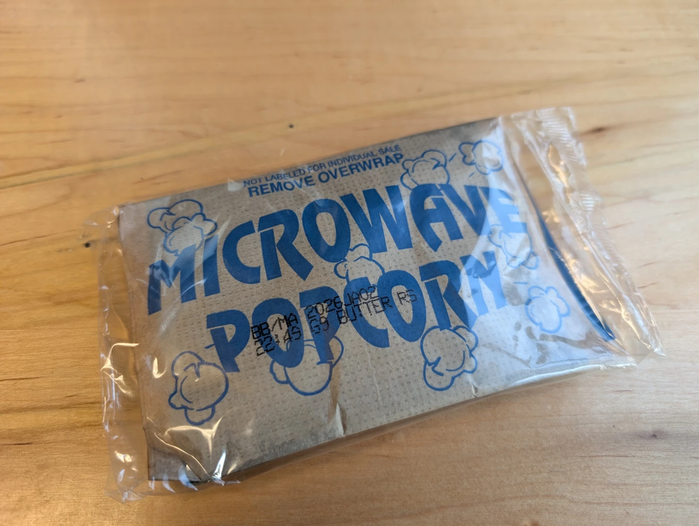 Microwave Popcorn Bag