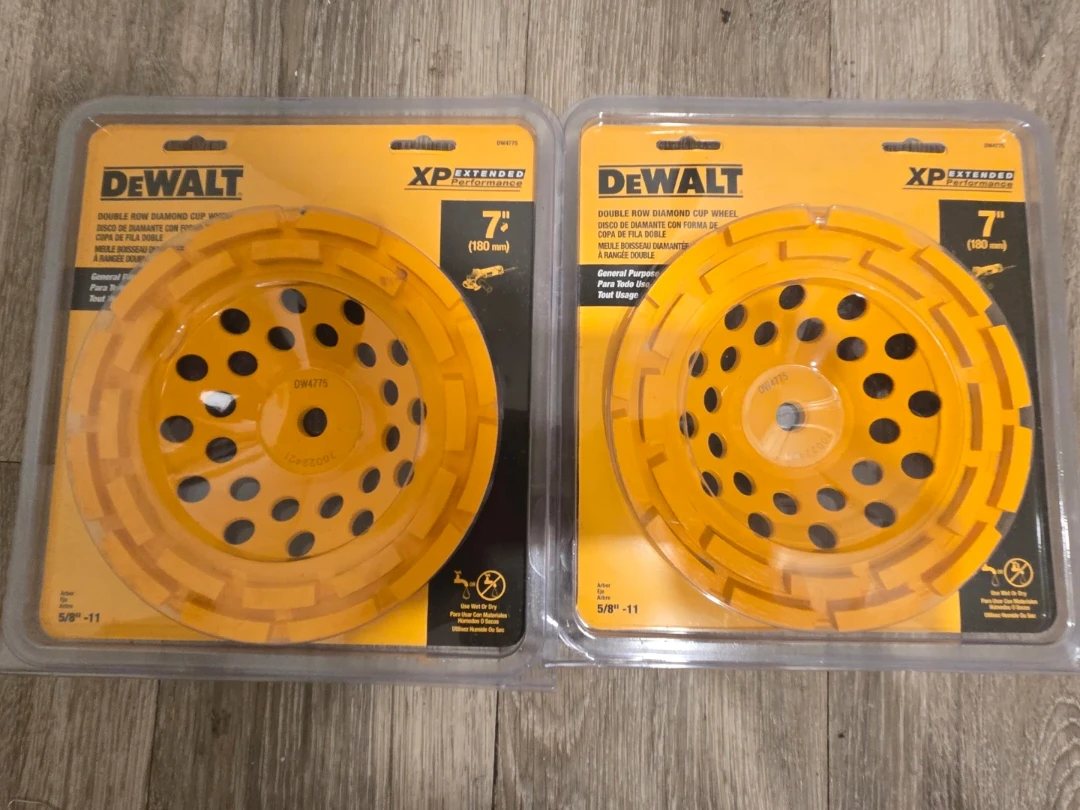DeWalt 7" (180mm) Double Row Diamond Cup Wheel