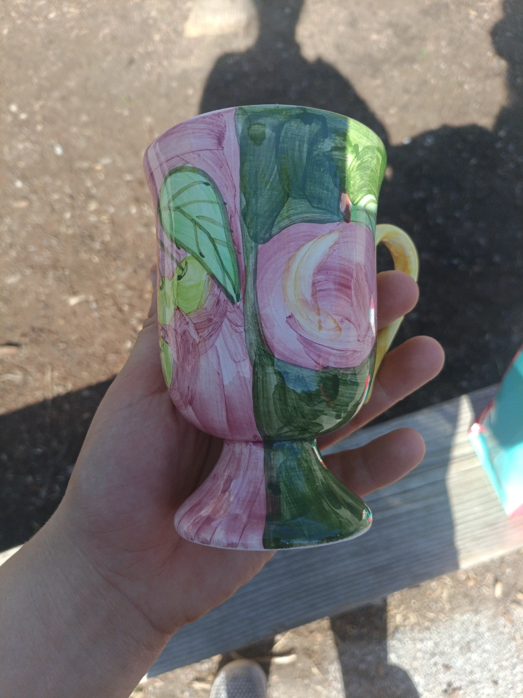 Hand-Painted Novelty Mug with Fruit Design - photo 2