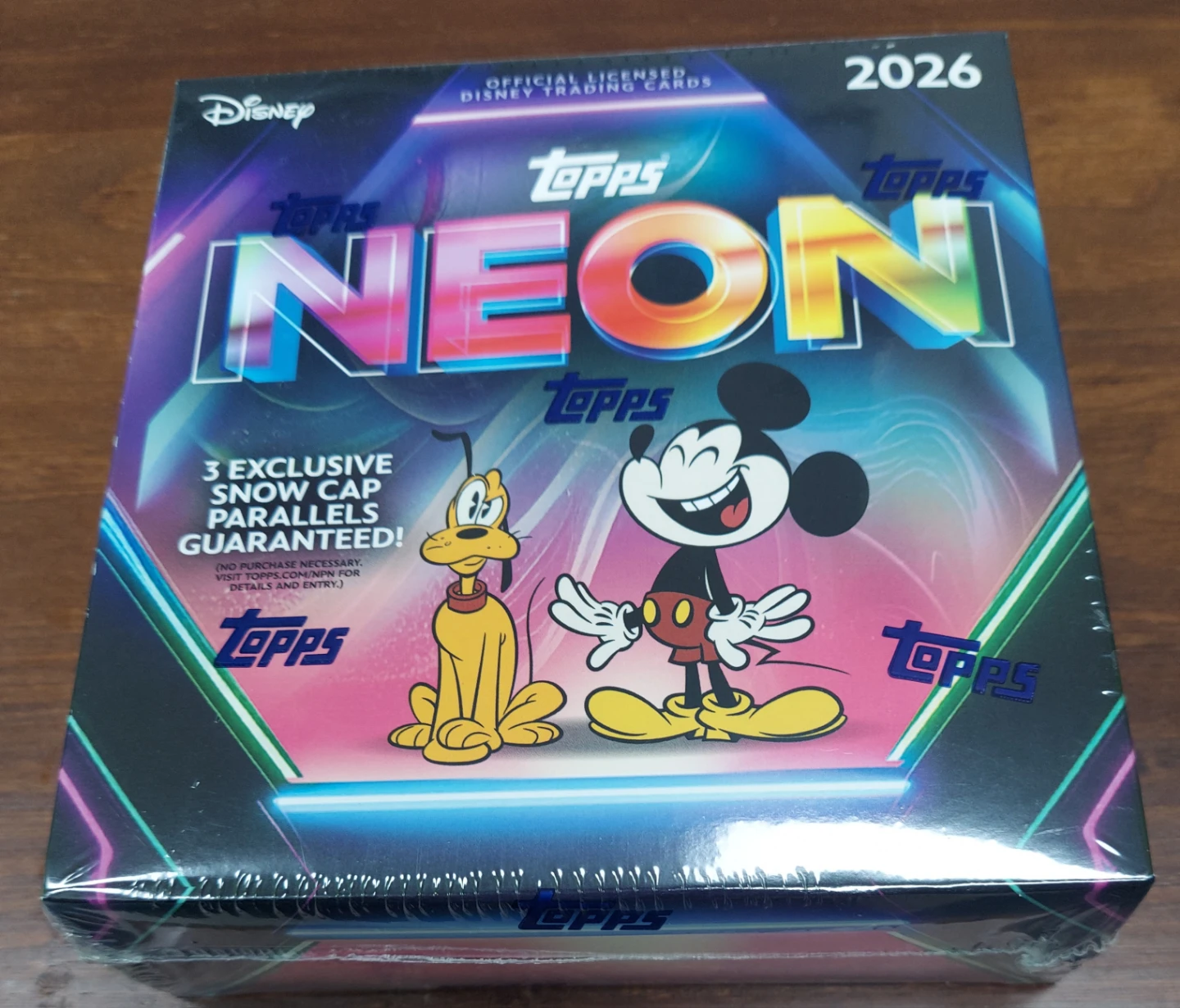 Topps 2026 Disney Neon Trading Card Box Sealed