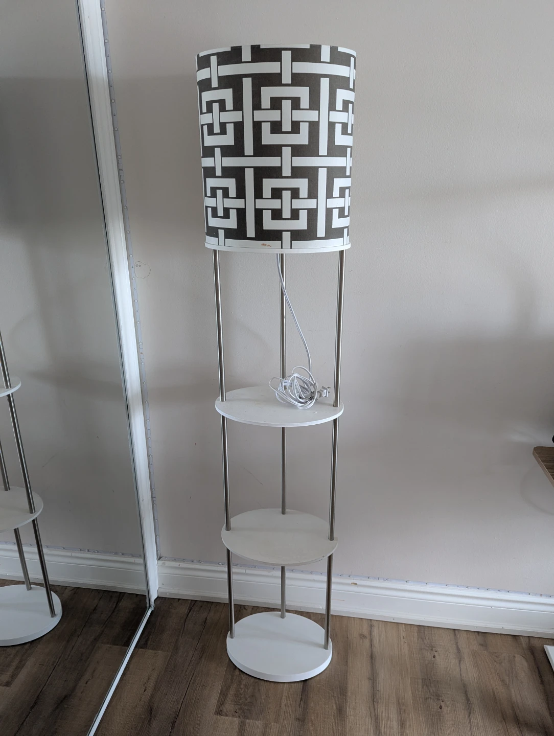 Floor Lamp with Shelves