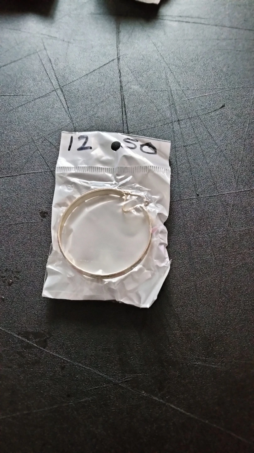 Large Hoop Earrings - Silver Tone