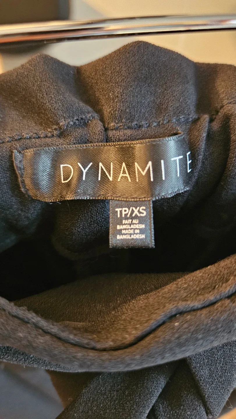 Dynamite Black Paperbag Waist Pants - photo 2