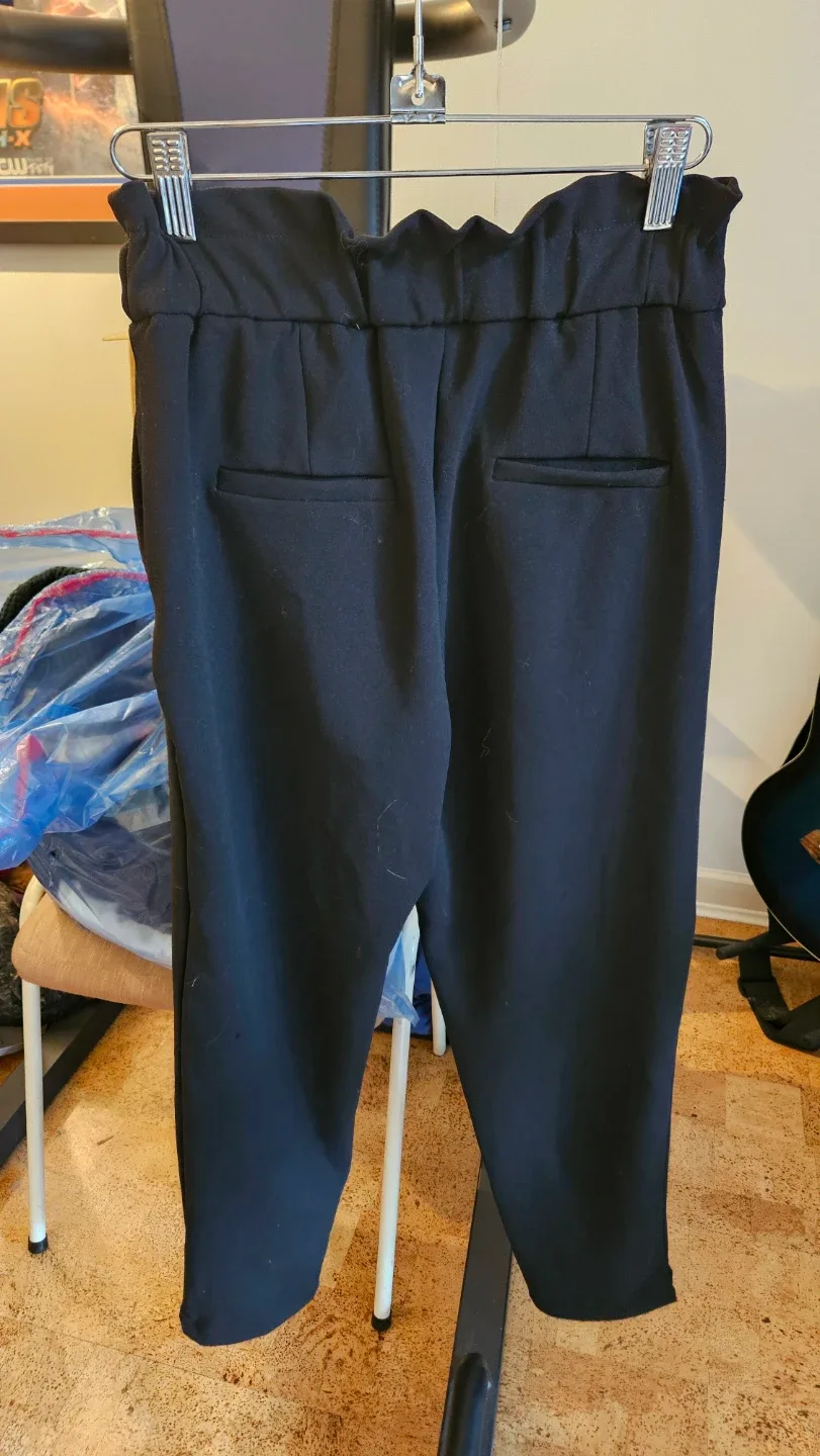 Dynamite Black Paperbag Waist Pants - photo 3