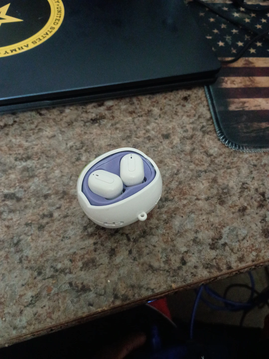 White Wireless Earbuds with Charging Case