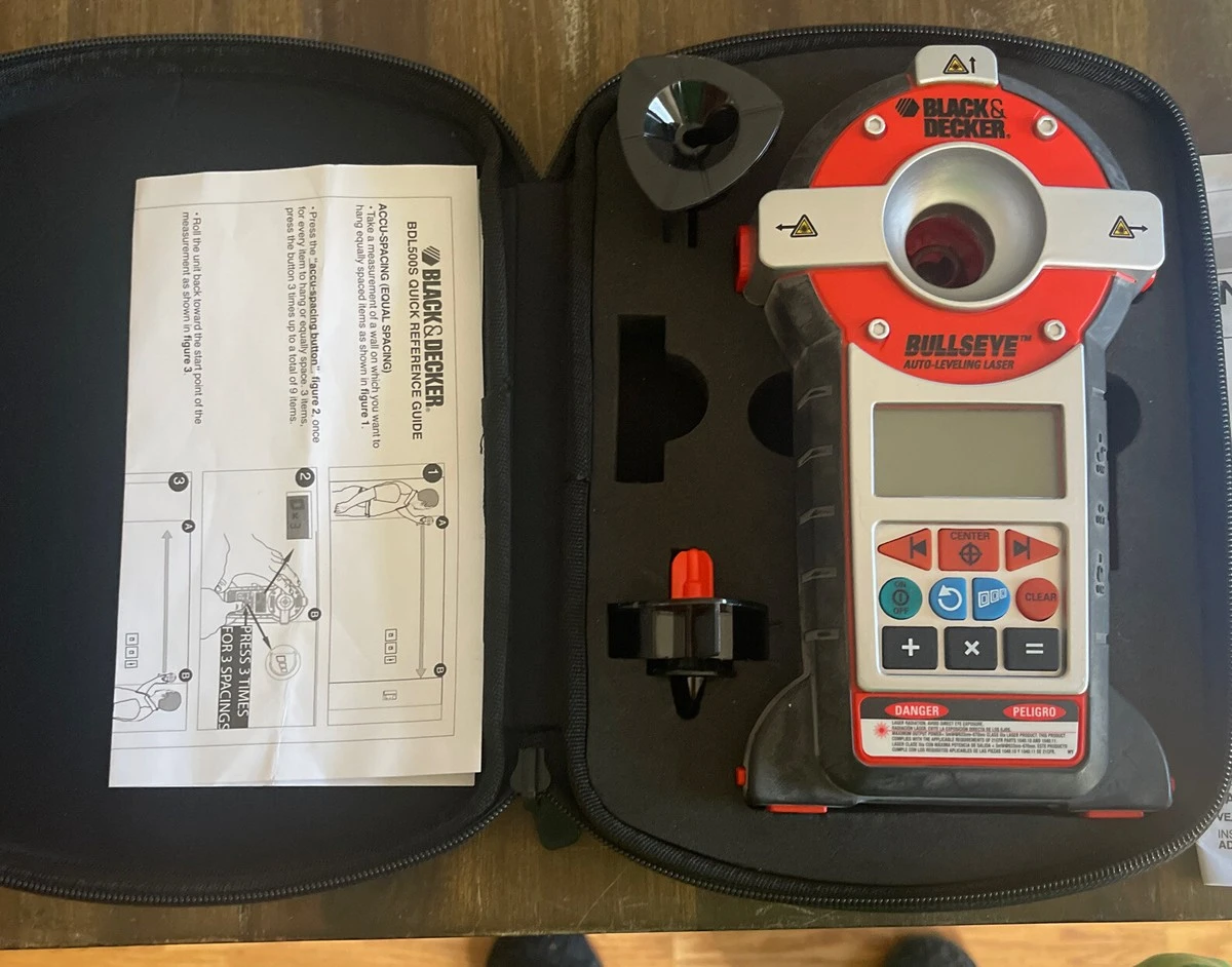 New BLACK+DECKER BullsEye Auto-Leveling Laser with Stud Sensor