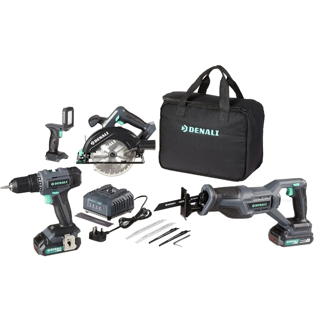 🔥 DENALI 20V Cordless Power Tool Combo Kit – New in box🔥
