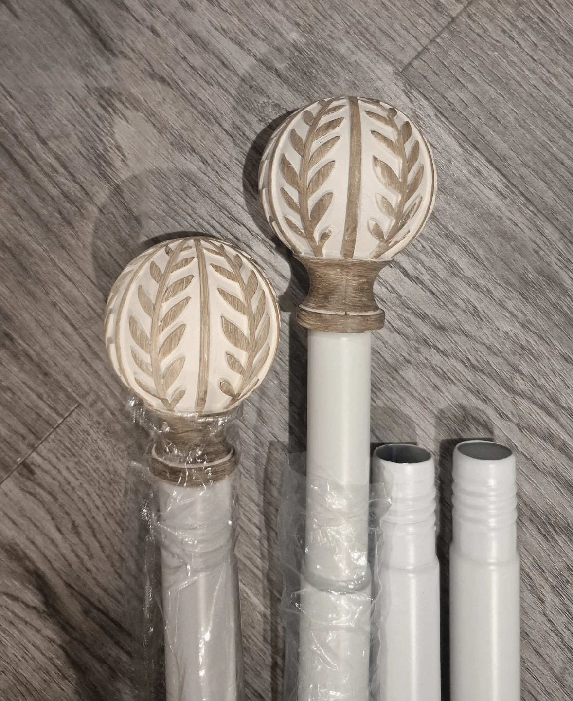 Decorative Curtain Rods, 48-76in Heavy Duty - photo 4