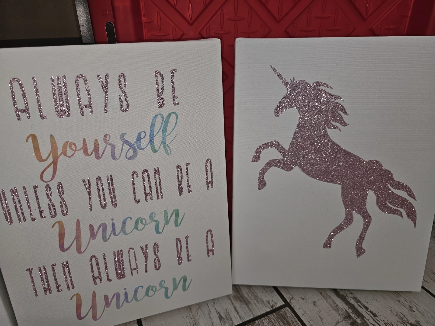 Set of 3 Unicorn Canvas Wall Art - photo 3