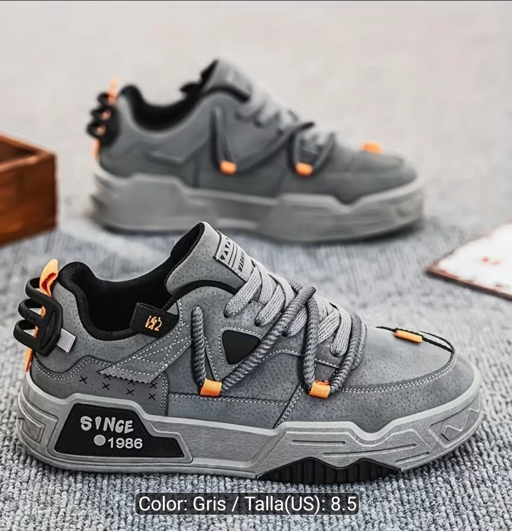 Men's Grey "Since 1986" Sneakers