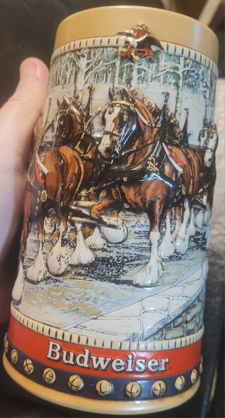 Budweiser Clydesdales Collector Stein 1988 - photo 2