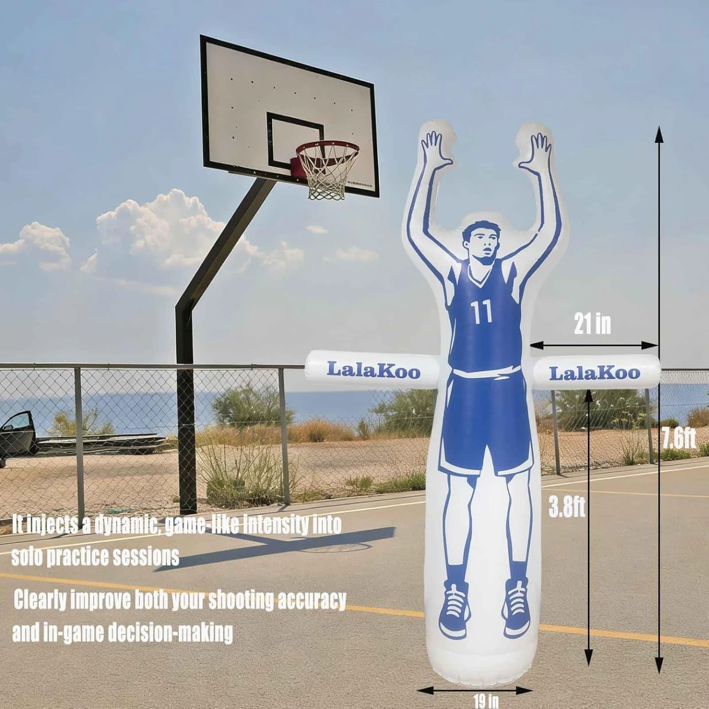 Inflatable Basketball Dummy Defender Training Aid - photo 3