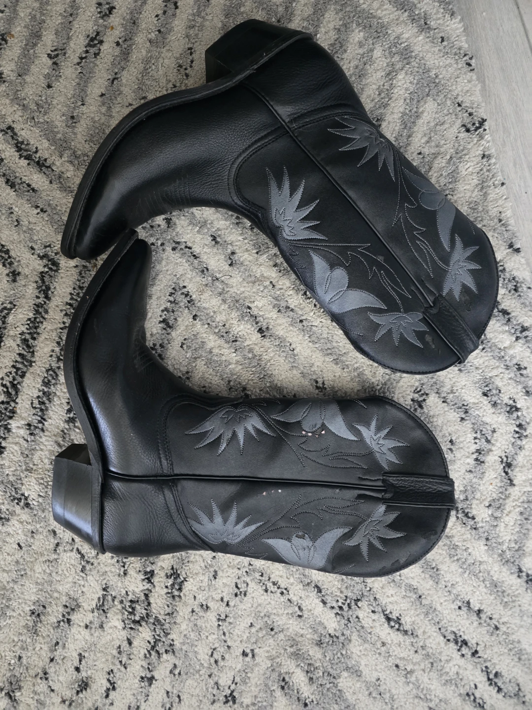 Silver Rebel Black Cowboy Boots - photo 2