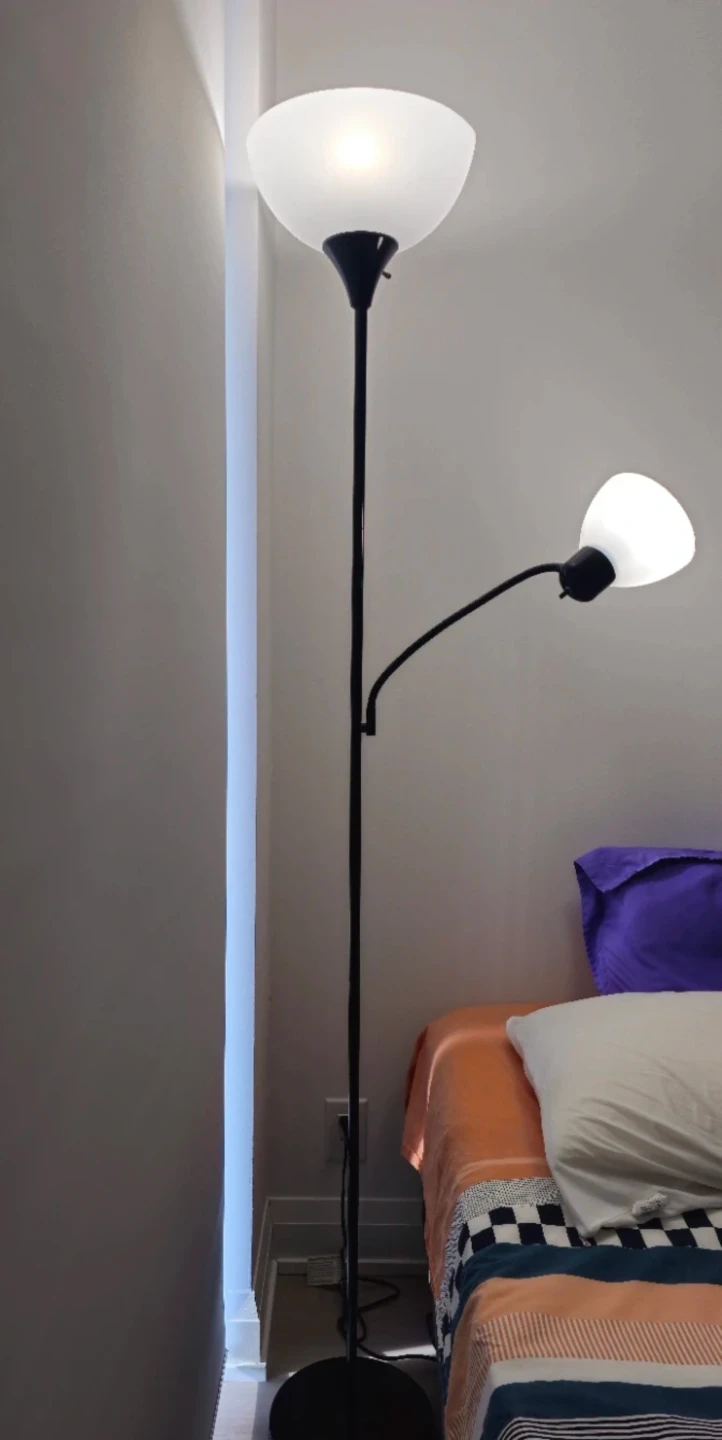 Black Floor Lamp with Adjustable Reading Light - photo 3