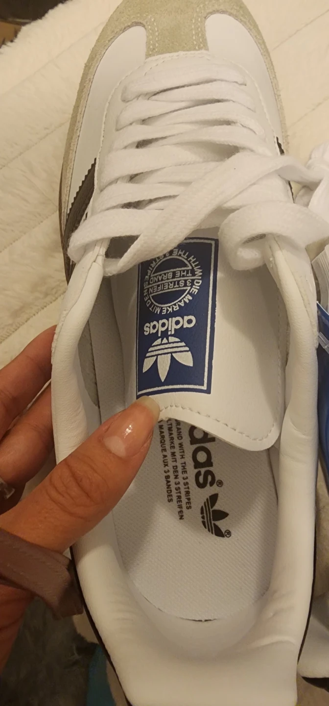 NEW Adidas Samba OG Shoes White Black Gum Sole Size US 7 - photo 2