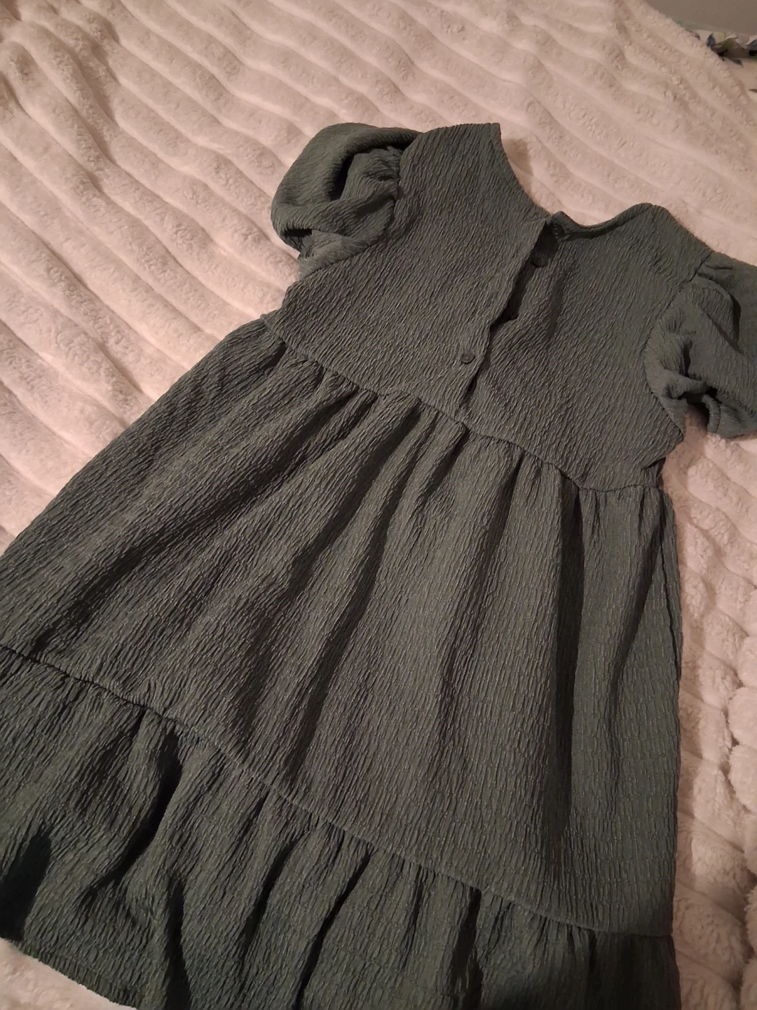 Puff Sleeve Tiered Dress