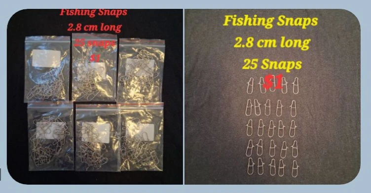 Fishing Snaps - 2.8 cm Long