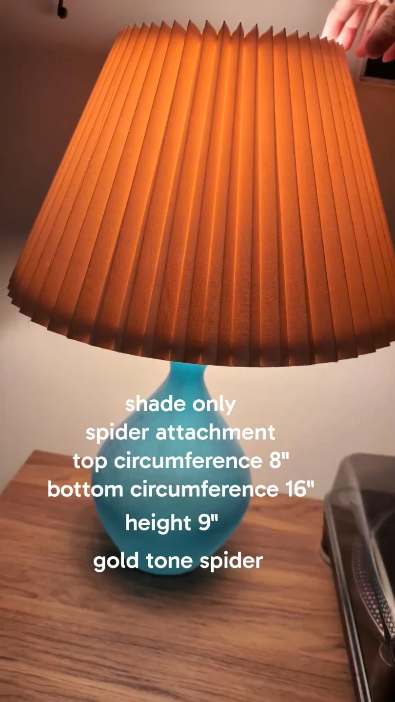 Lampshade pleated vintage cone shape