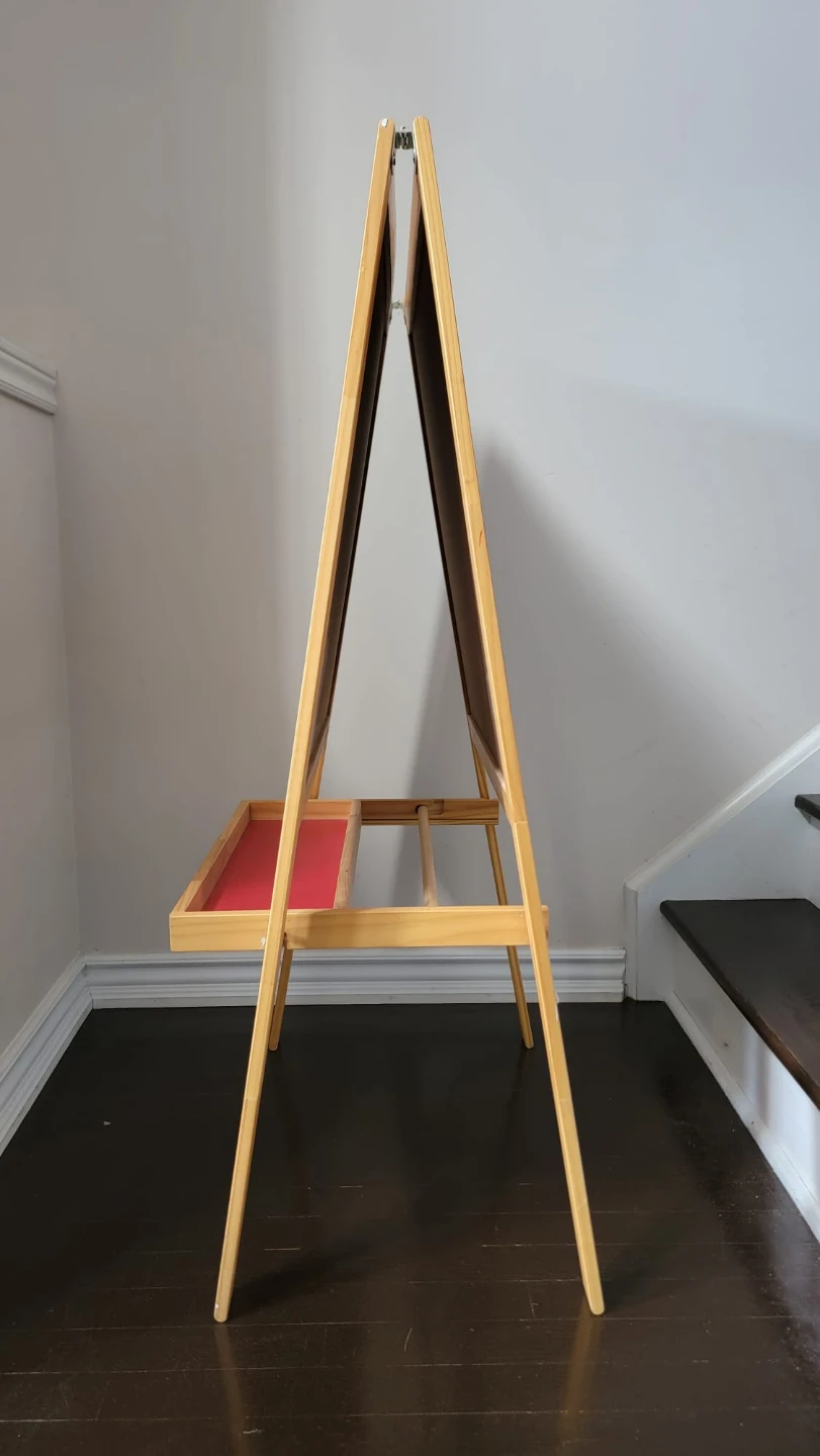 Ikea Wooden Double-Sided Easel for Kids