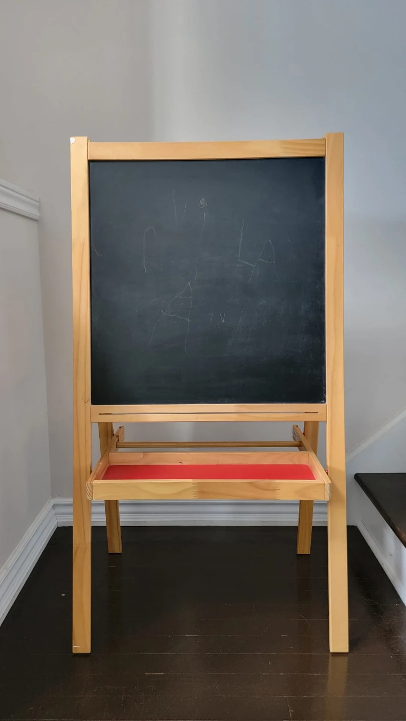 Ikea Wooden Double-Sided Easel for Kids - photo 2