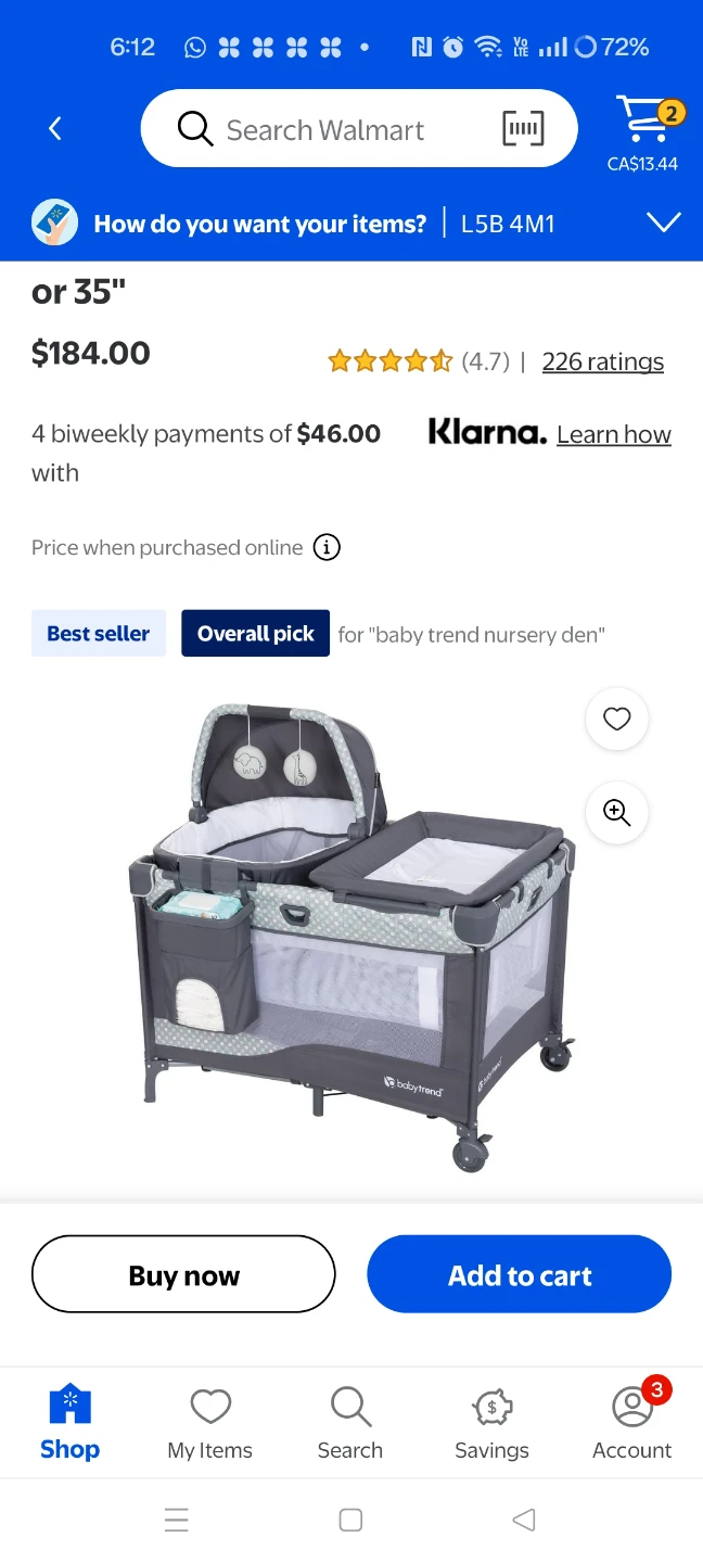 Babytrend playyard new for sale