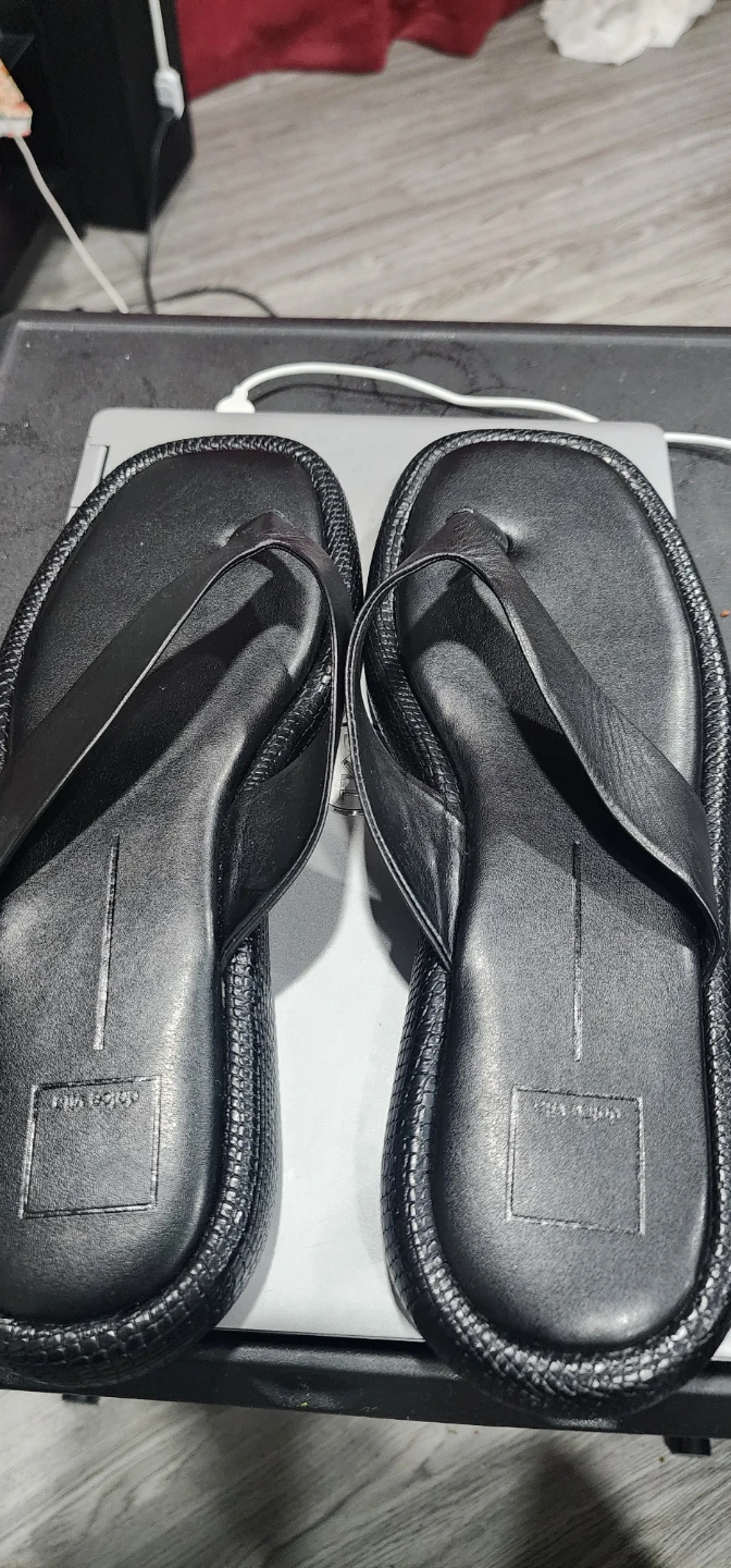 Dolce Vita Slide Sandals - Tan Leather size 11 - photo 2