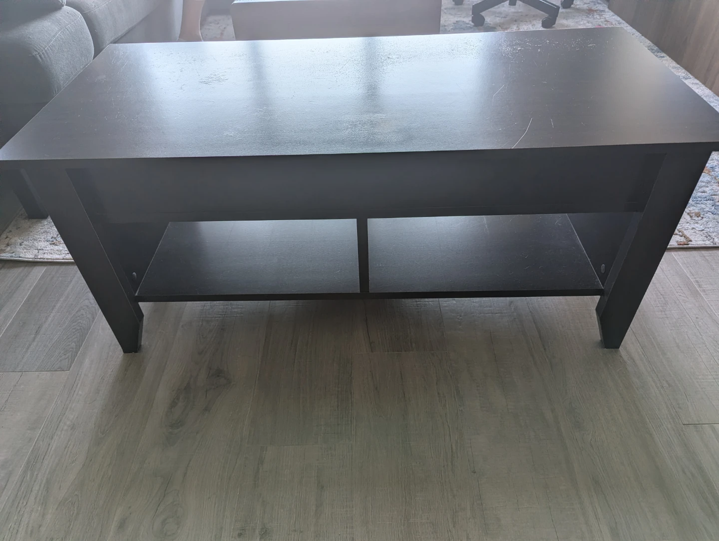 Sauder Shoal Creek Lift top Coffee Table, Jamocha Wood Finish