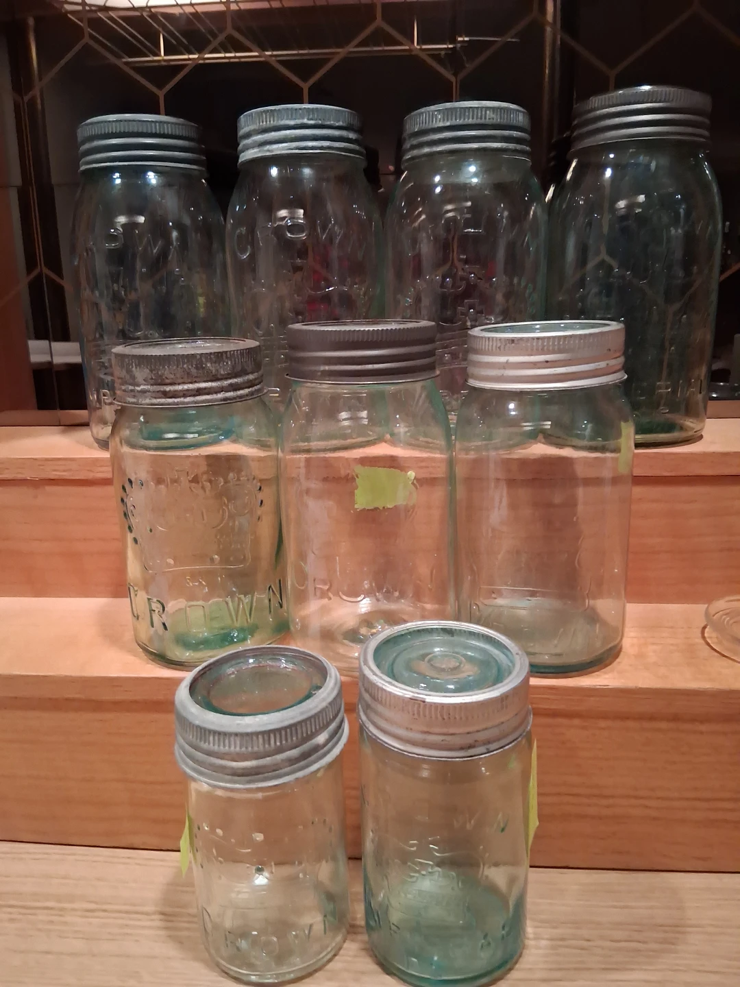 69 Vintage Crown Mason Jars - photo 2