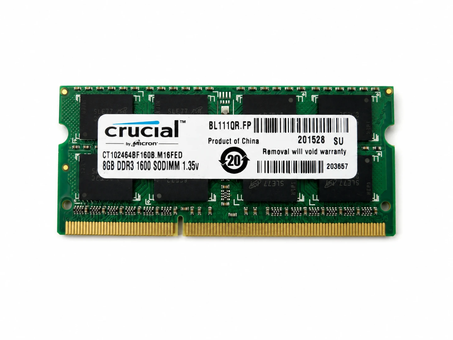 Crucial 8GB DDR3 1600 SODIMM RAM